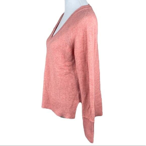 J. Crew Wool V Neck Sweater Pink Size Small - Picture 2 of 6